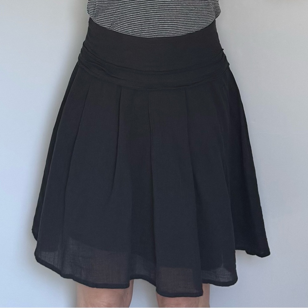 Proenza Schouler For Target Black Chiffon Double Layer Skirt Size XS